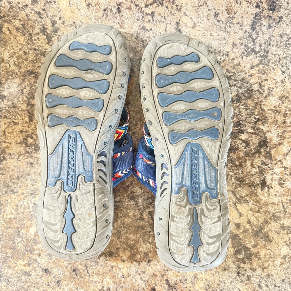 Skechers Navy and Beige Outdoor Sandals - Picture 3 of 3
